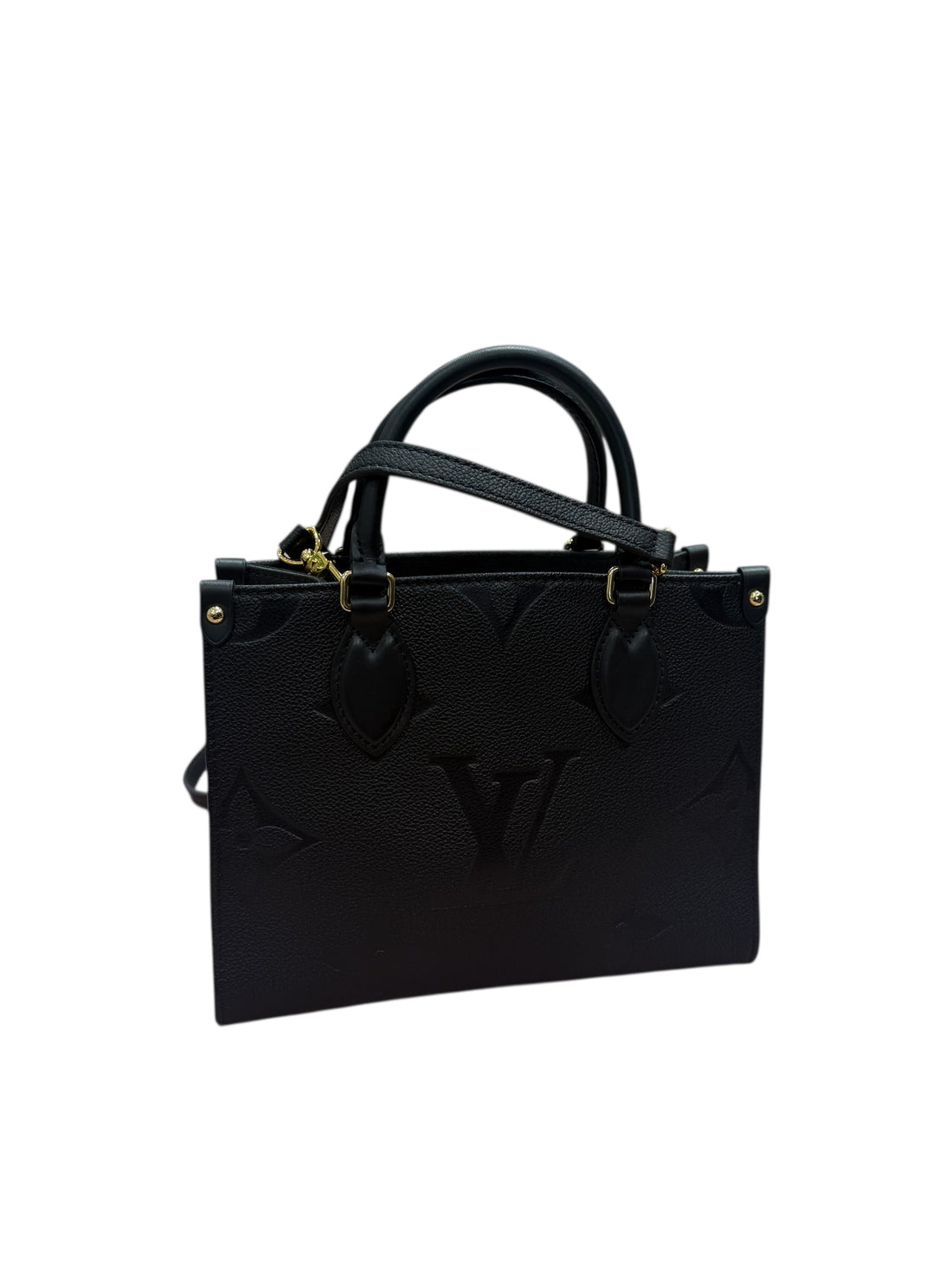 Louis Vuitton - Sac cabas petit Onthego cuir empreinte noir