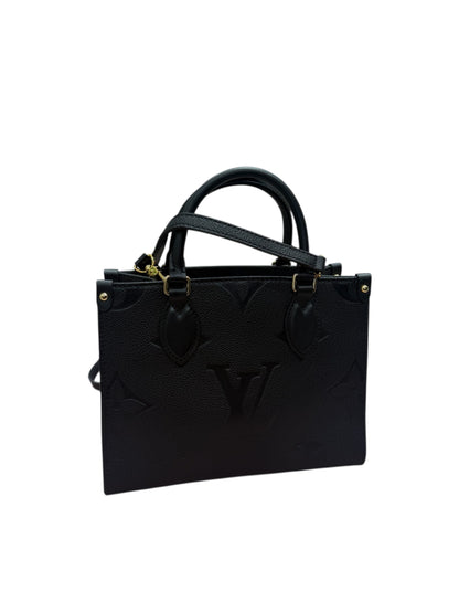 Louis Vuitton - Sac cabas petit Onthego cuir empreinte noir