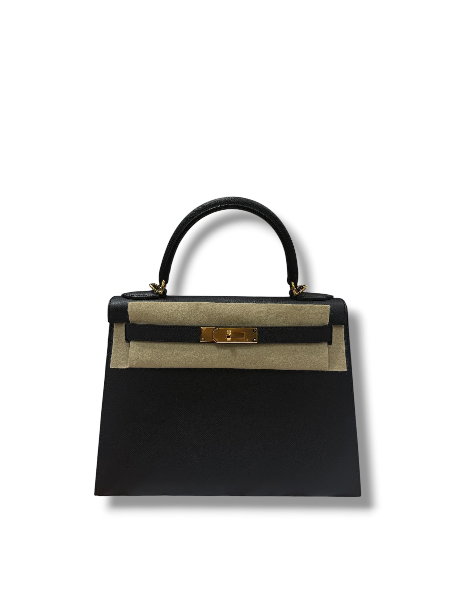 Hermès - Kelly 28 Epsom Sellier Noir GHW