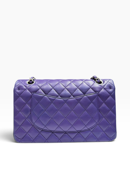 Chanel - Sac Timeless Medium Double flag matelassé violet