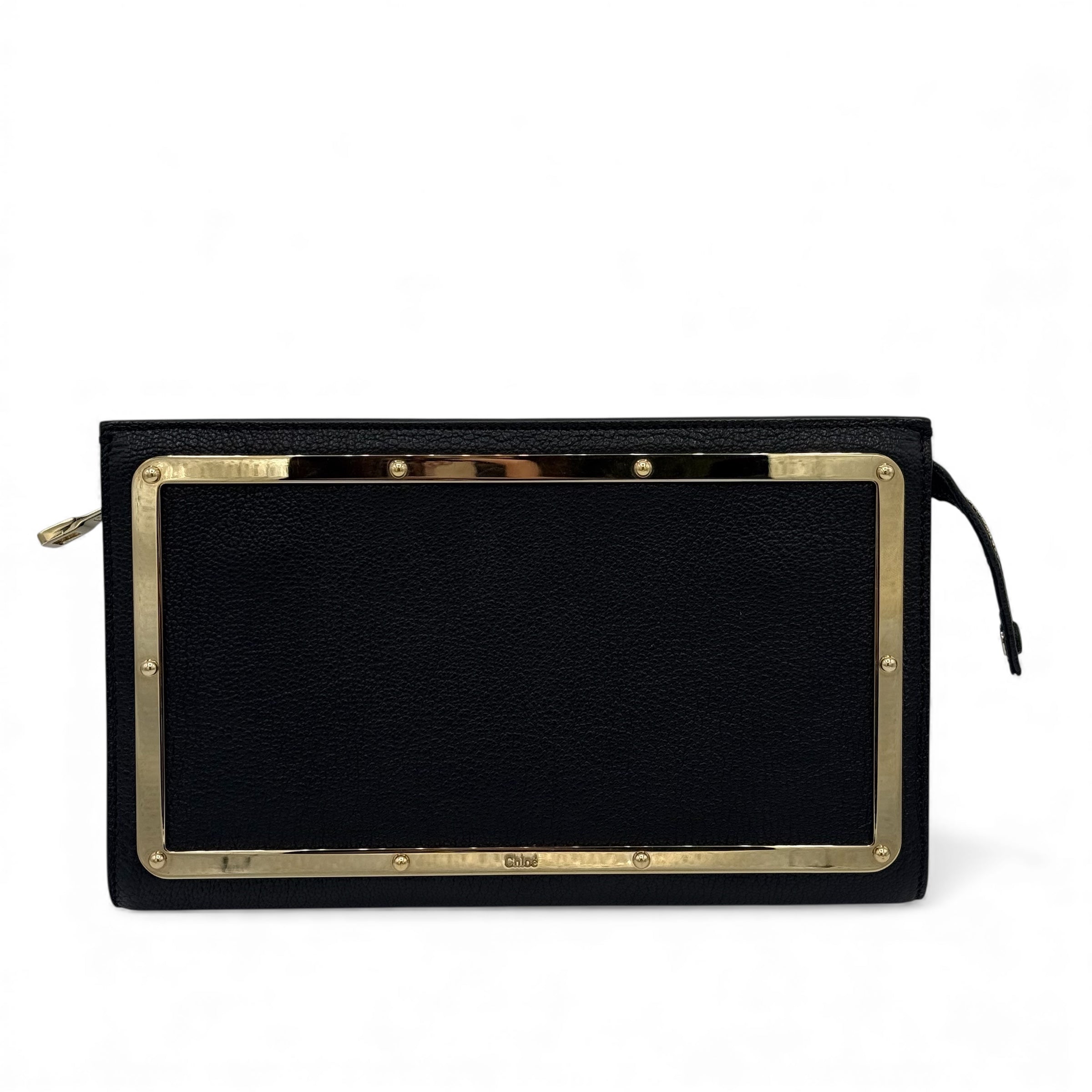 Chloé - Pochette noire cuir
