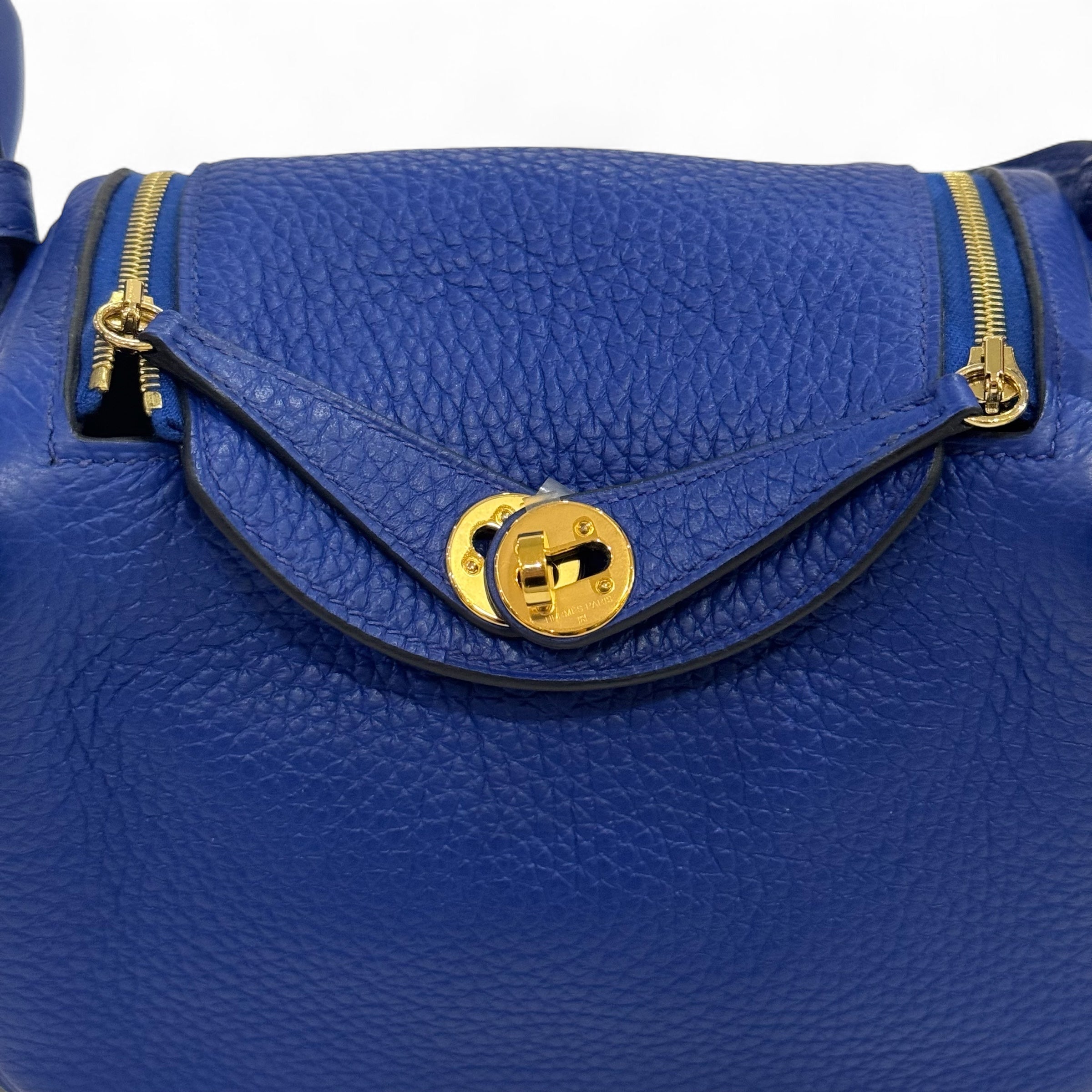 Hermès - Mini Lindy bleu royale