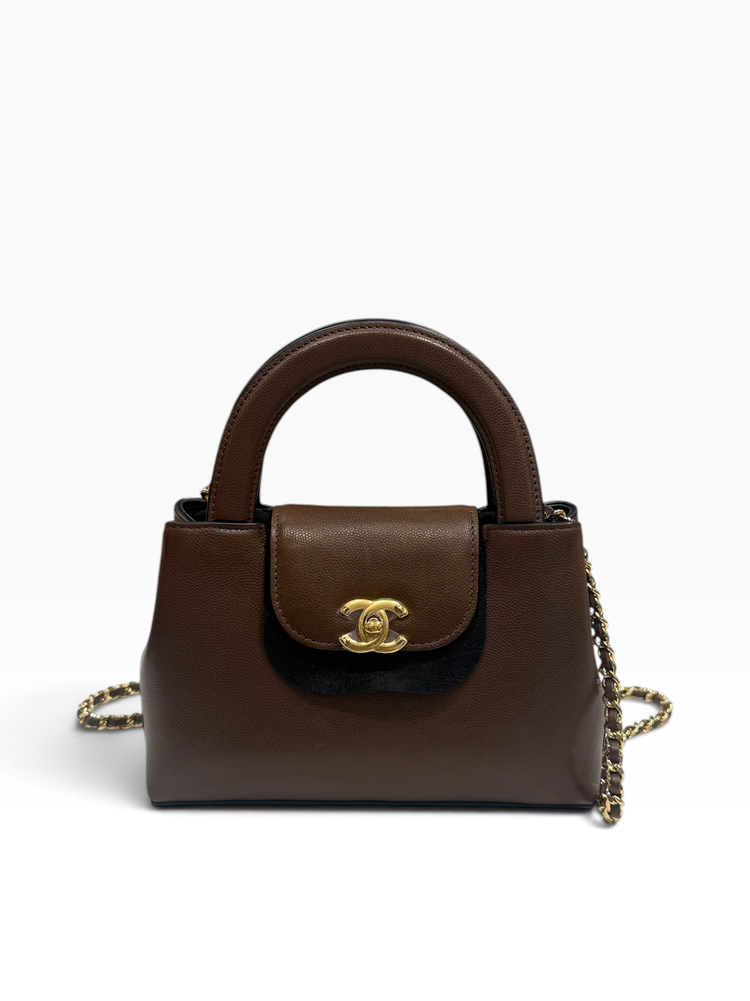 Chanel - Sac Kelly petit shopping édition en cuir Barenia