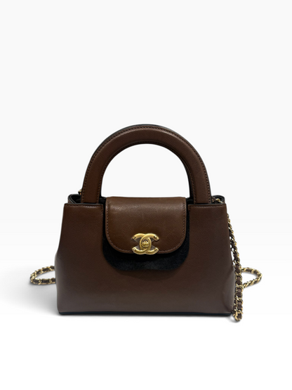 Chanel - Sac Kelly petit shopping édition en cuir Barenia