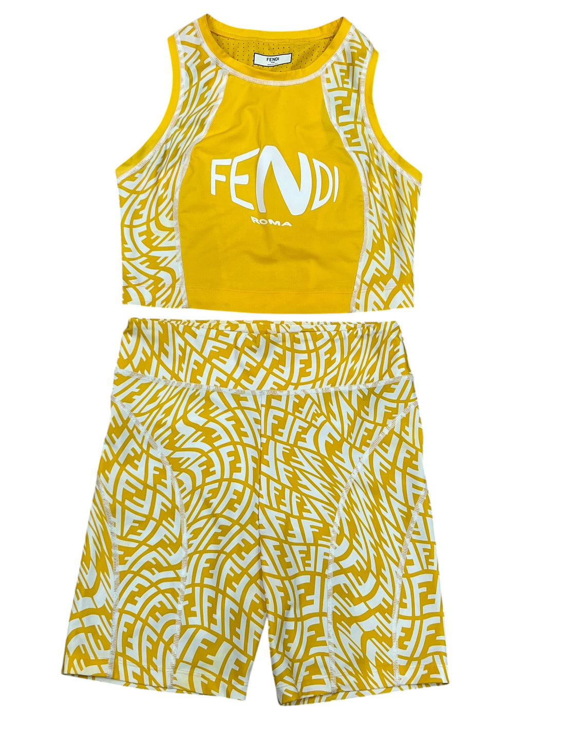 FENDI - Ensemble vertigo polyamide jaune t38