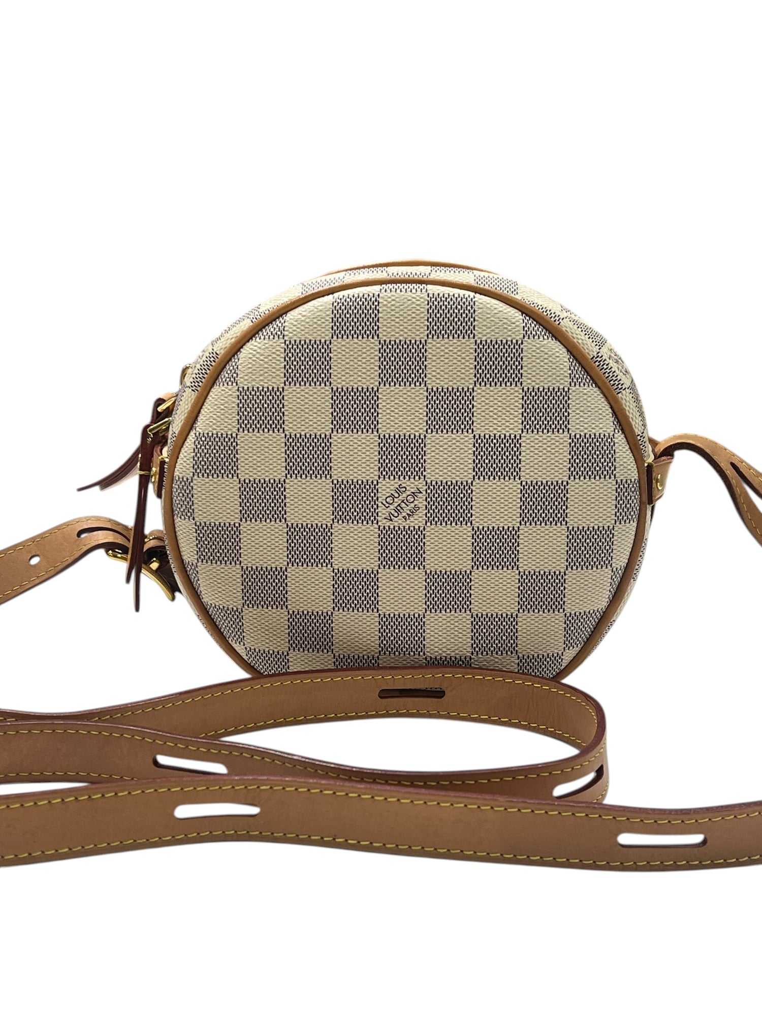 Louis Vuitton - sac boîte à chapeaux toile damier azur