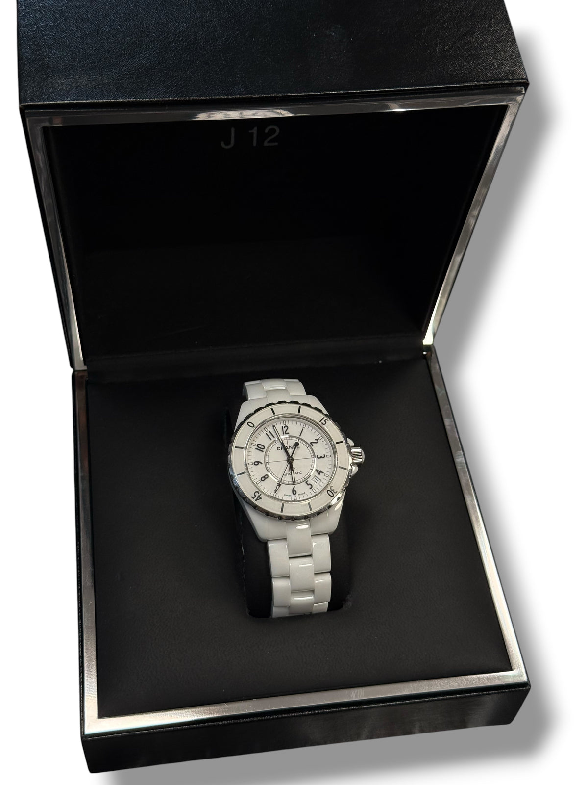 Chanel – J12 Date, 38 mm, Automatik, weißer Keramik