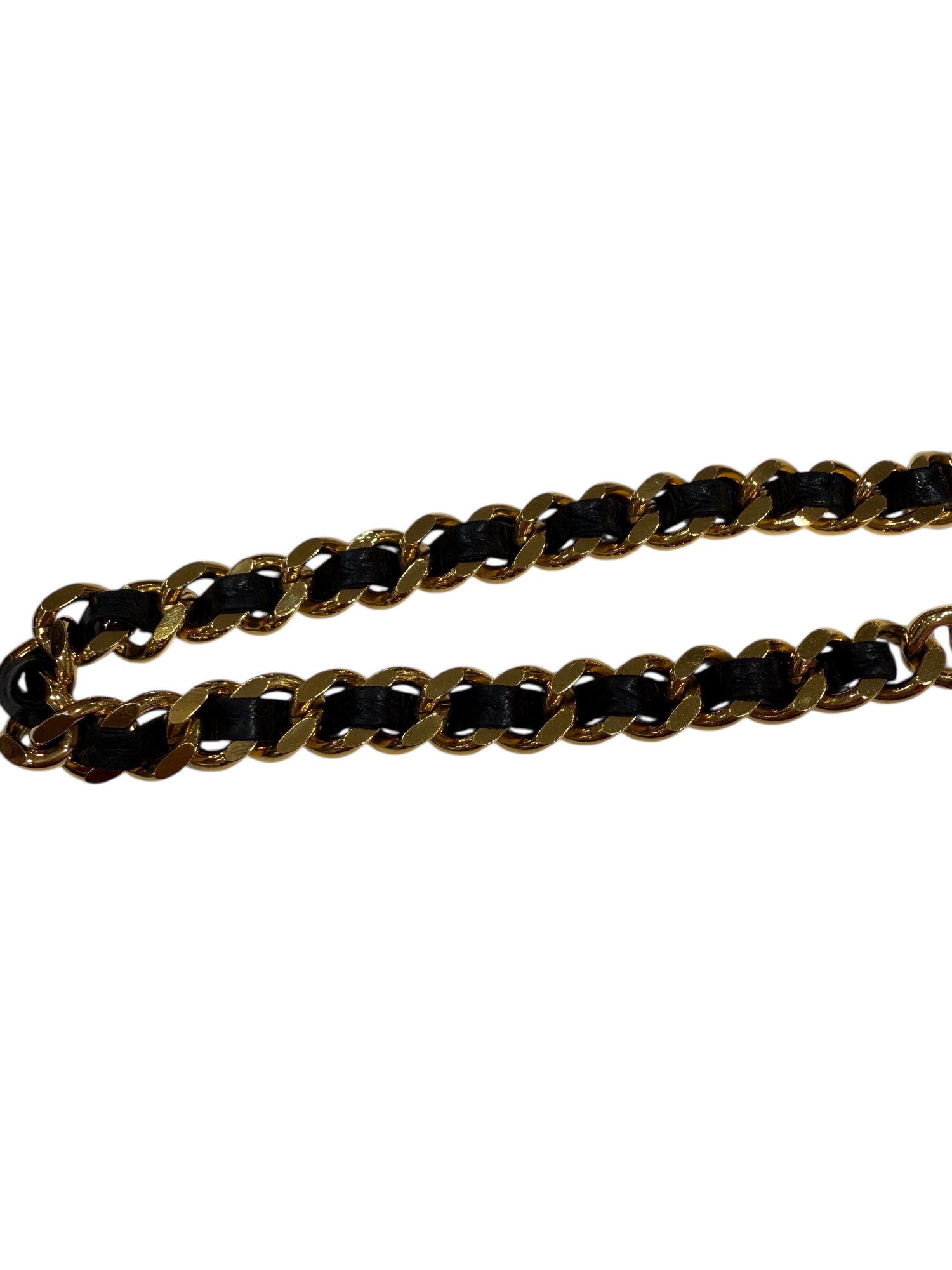 Chanel - Ceinture chaîne entrelacée et médaillon