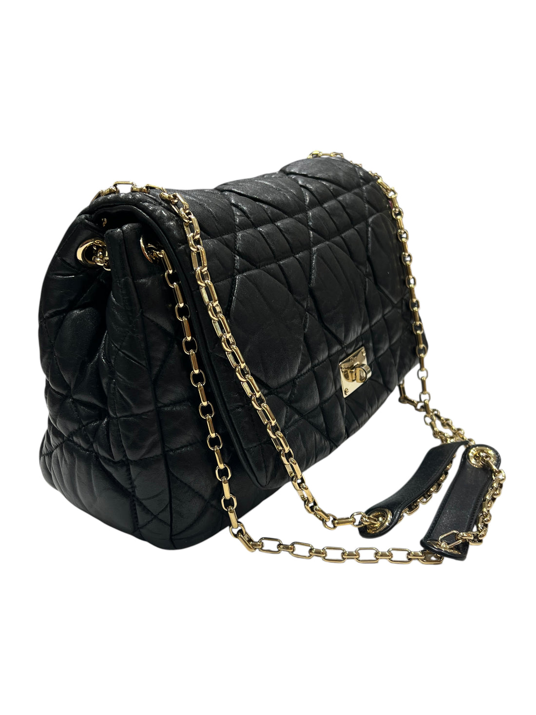 Dior – Vintage-Tasche Toujours aus schwarzem Leder