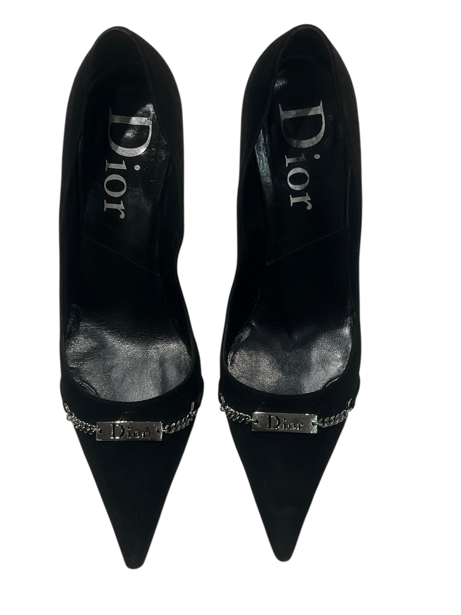 Dior - escarpins daim noir T 38