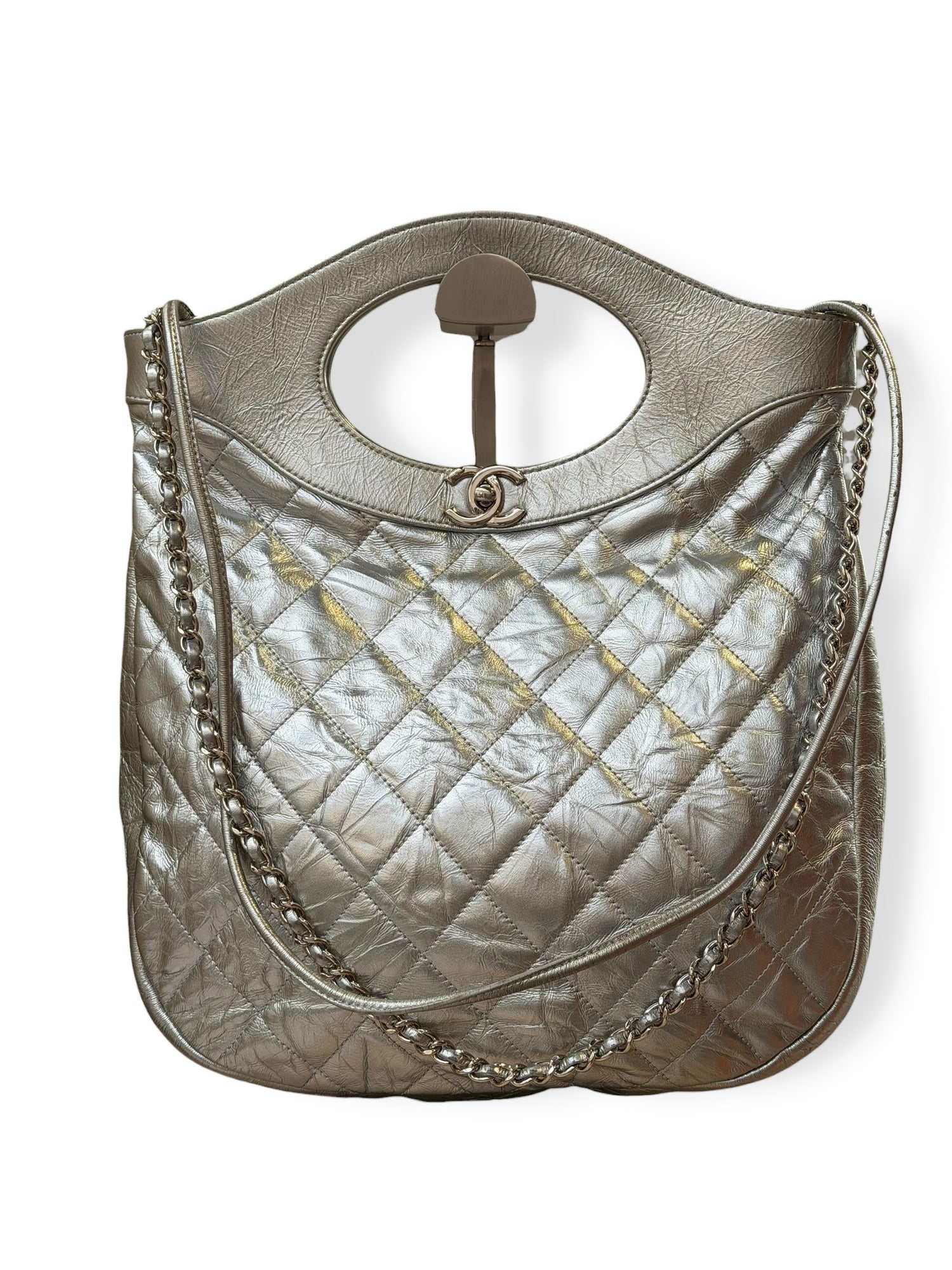 Chanel - Sac Hobo Argenté | Les Folies d’Eugénie