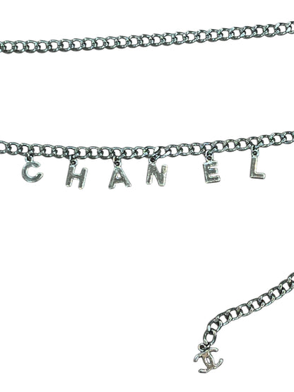 Chanel - ceinture chaîne argentée