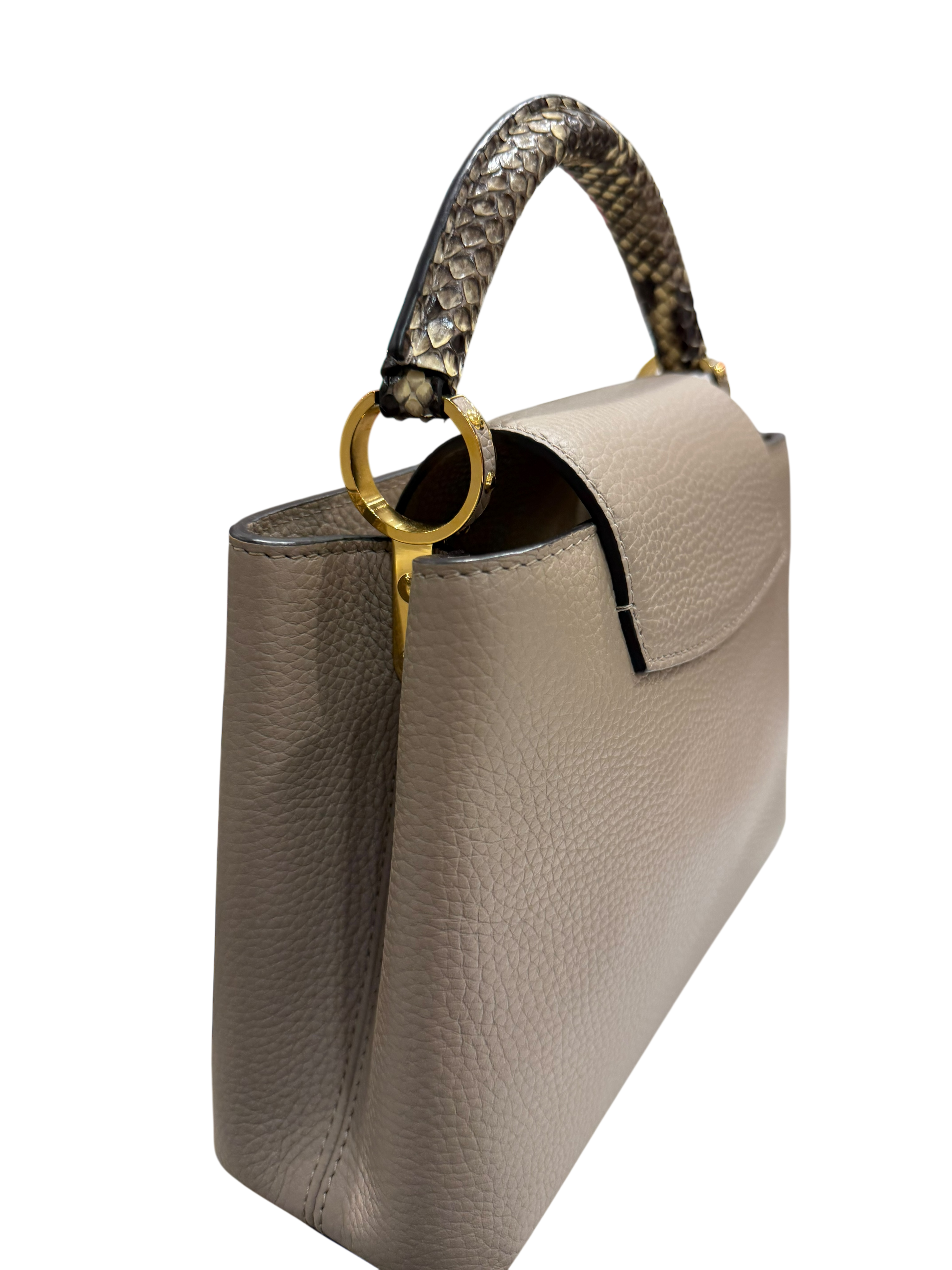 Louis Vuitton - Sac Capucines Bb Python Et Cuir | Les Folies d&