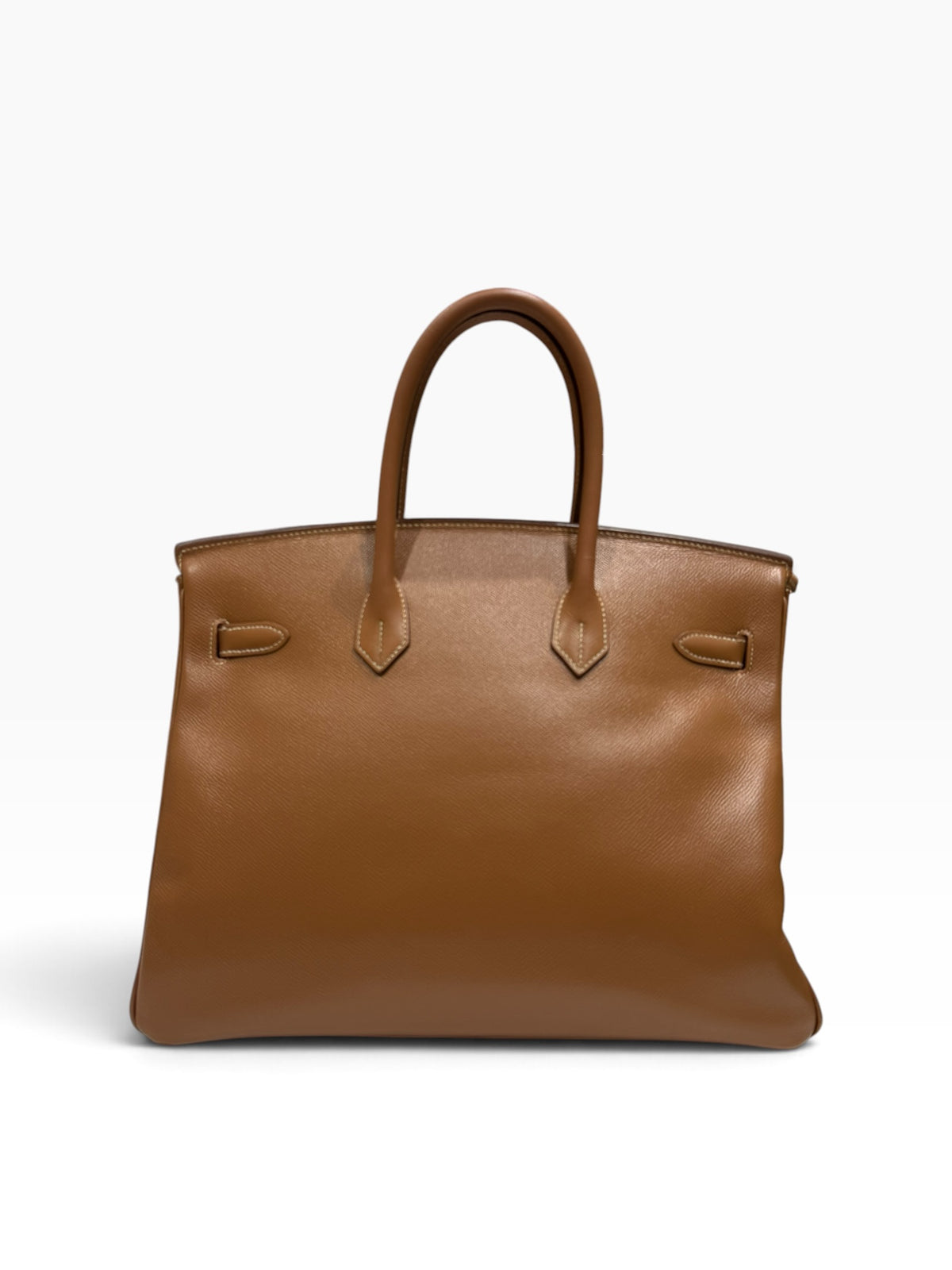 Hermès - Birkin 35 vintage Courchevel leather, natural, GHW