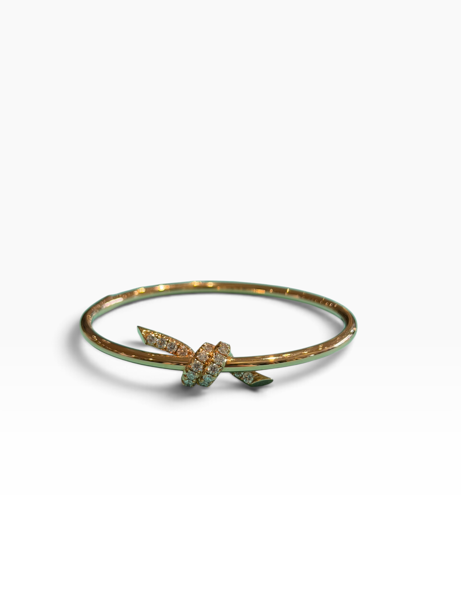 Tiffany &amp; Co - Bracelet Knot or rose et diamants