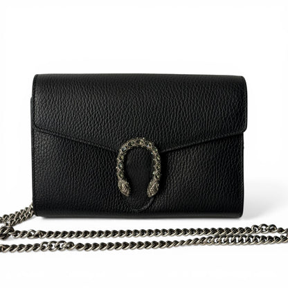 Gucci Sac Wallet on Chain Dionysus Noir | Les Folies d’Eugénie