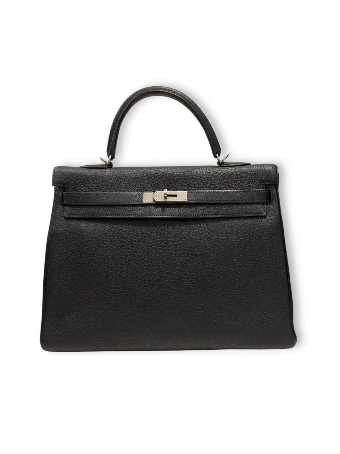 Sac Hermès Kelly 32 Togo Retourné Noir | Les Folies d’Eugénie