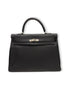 Sac Hermès Kelly 32 Togo Retourné Noir | Les Folies d’Eugénie