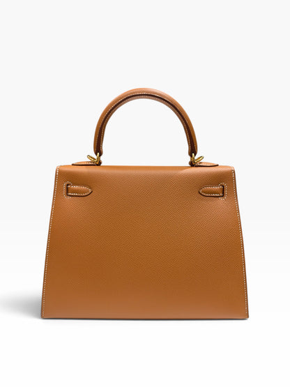 Hermès - Kelly II Sellier 25 in Epsom gold GHW