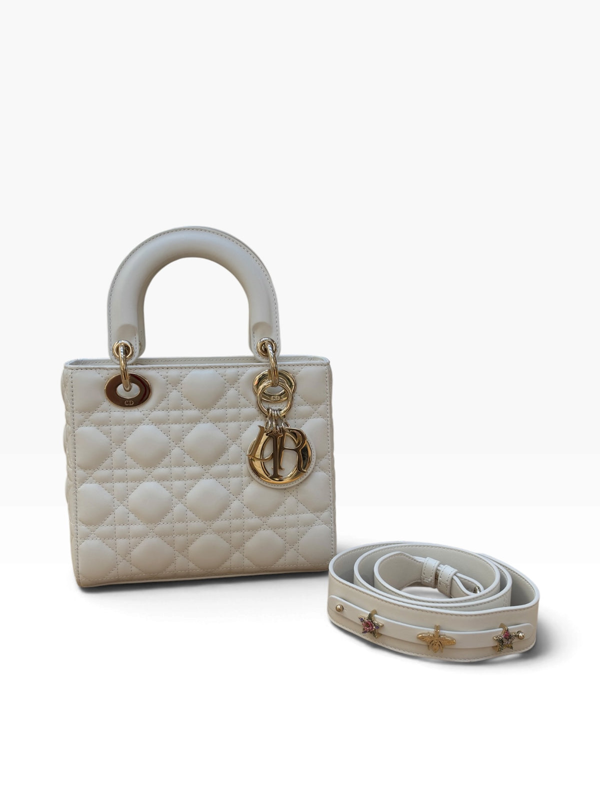 Dior - Sac Lady Dior édition ABC blanc