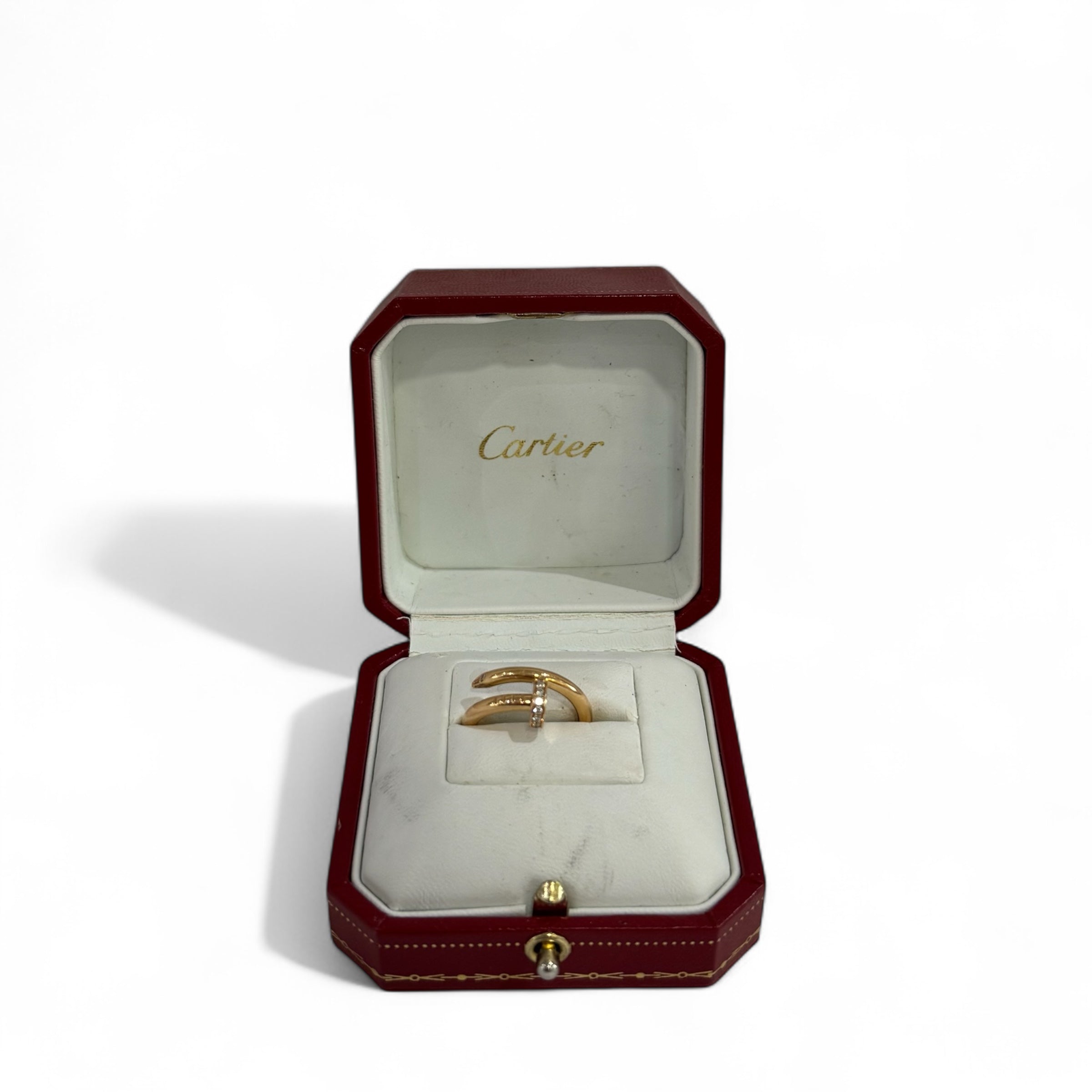 Cartier - Juste un Clou classic model ring with diamonds, size 49