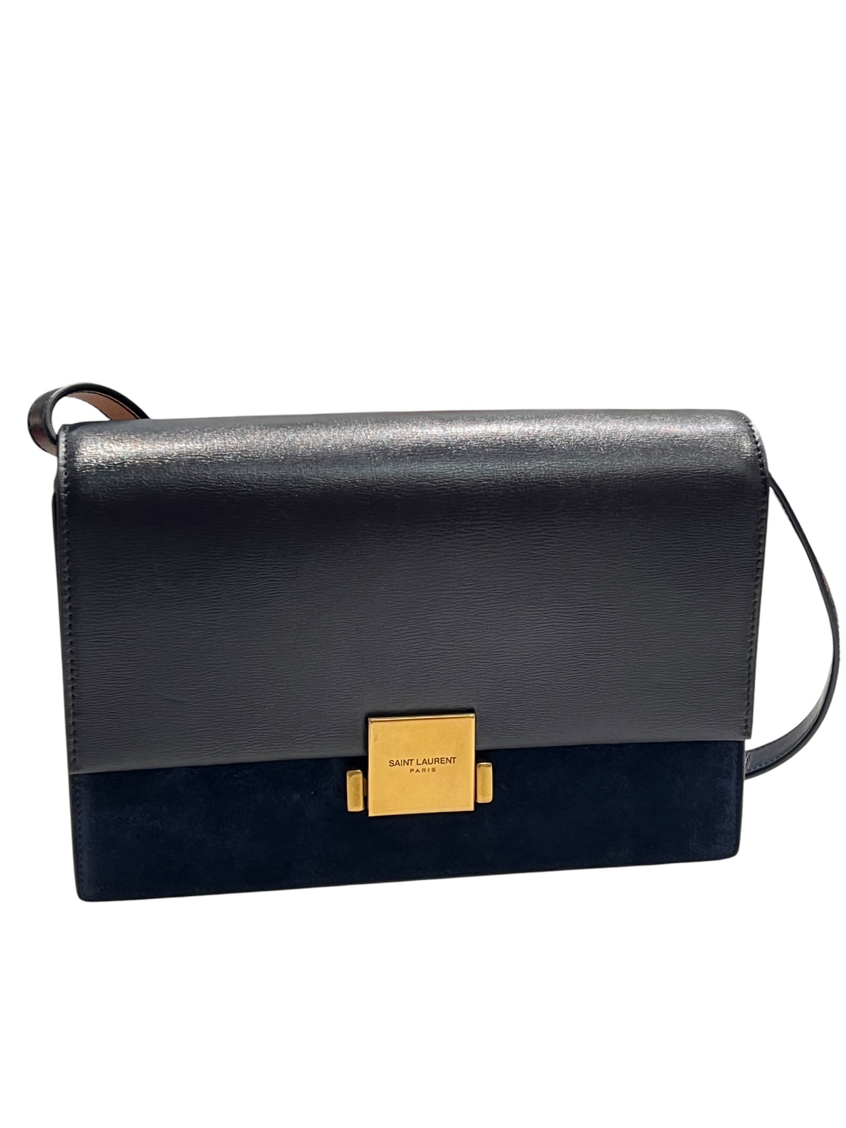 Saint Laurent - Bellechasse bag in blue two-tone material