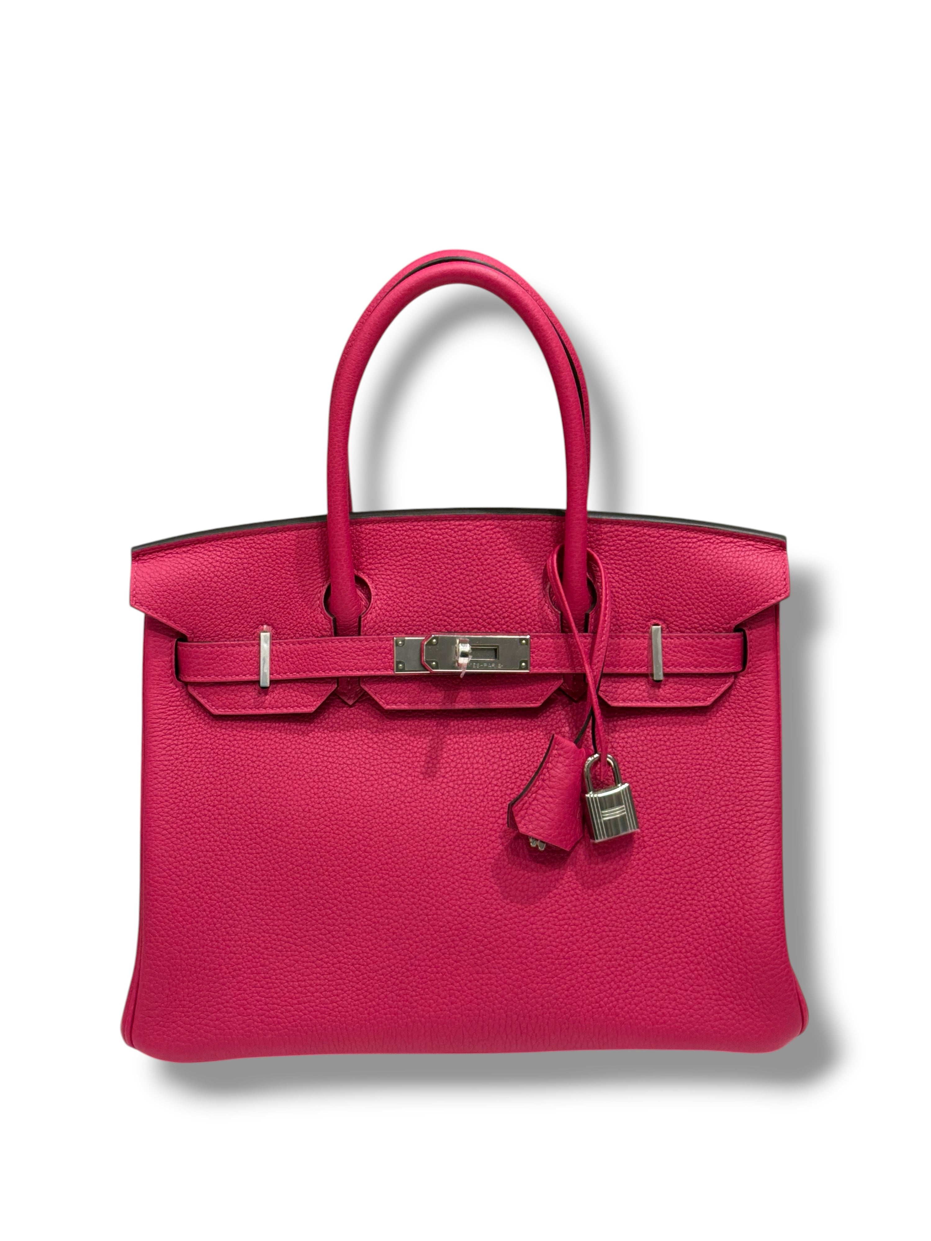 Hermès - Sac Birkin 30 Rose Mexico PHW