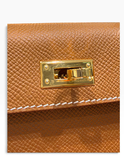 Hermès - Sac Mini Kelly II Sellier Epsom Gold GHW