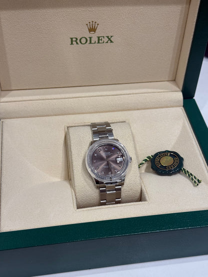Rolex - Montre Datejust 31 mm diamants et Oyster