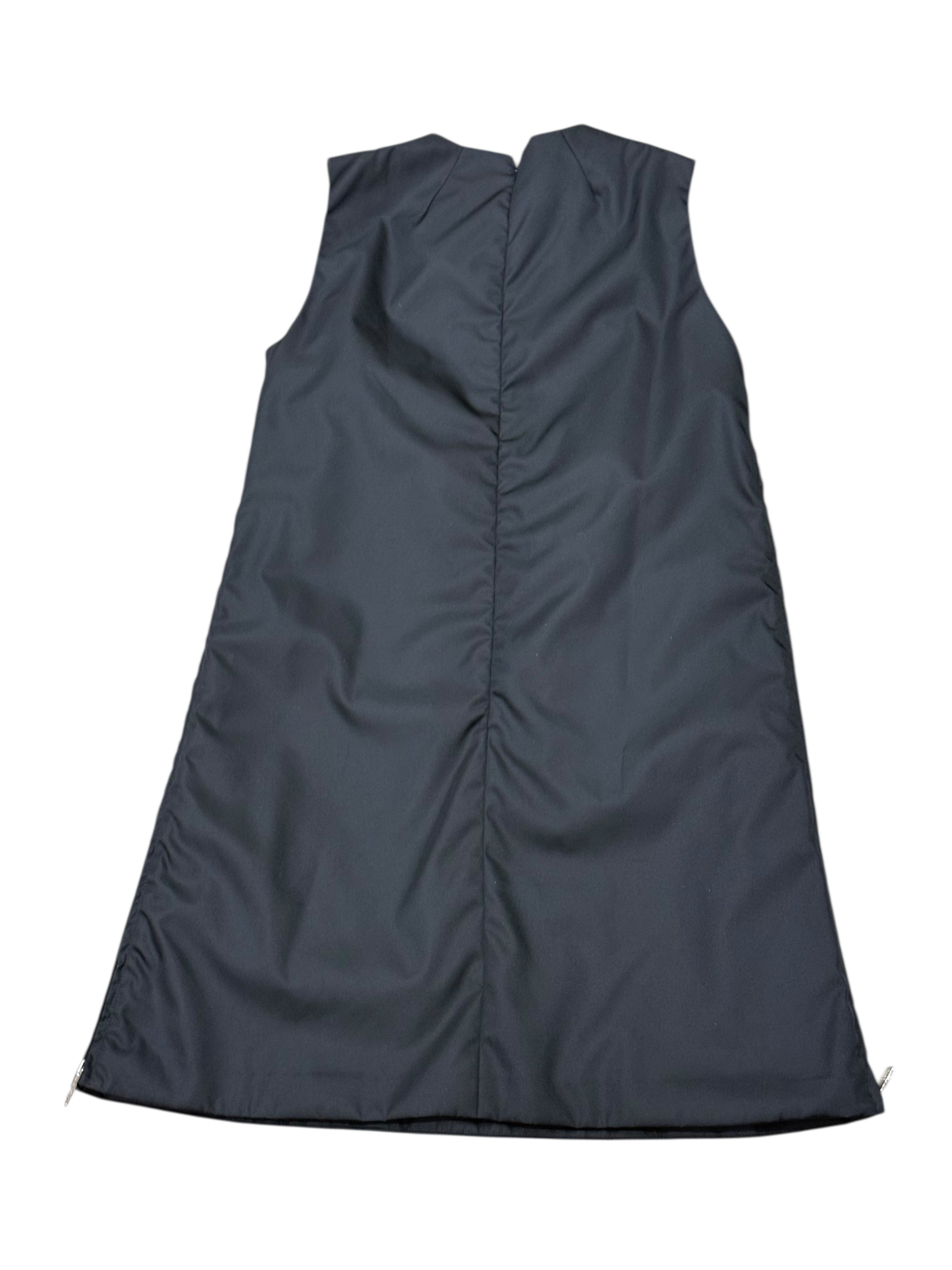 Prada - Robe droite Re-Nylon et strass T36