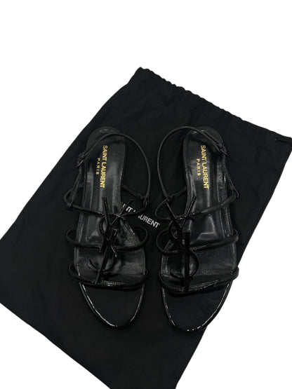Saint Laurent - Sandales YSL vernis noir