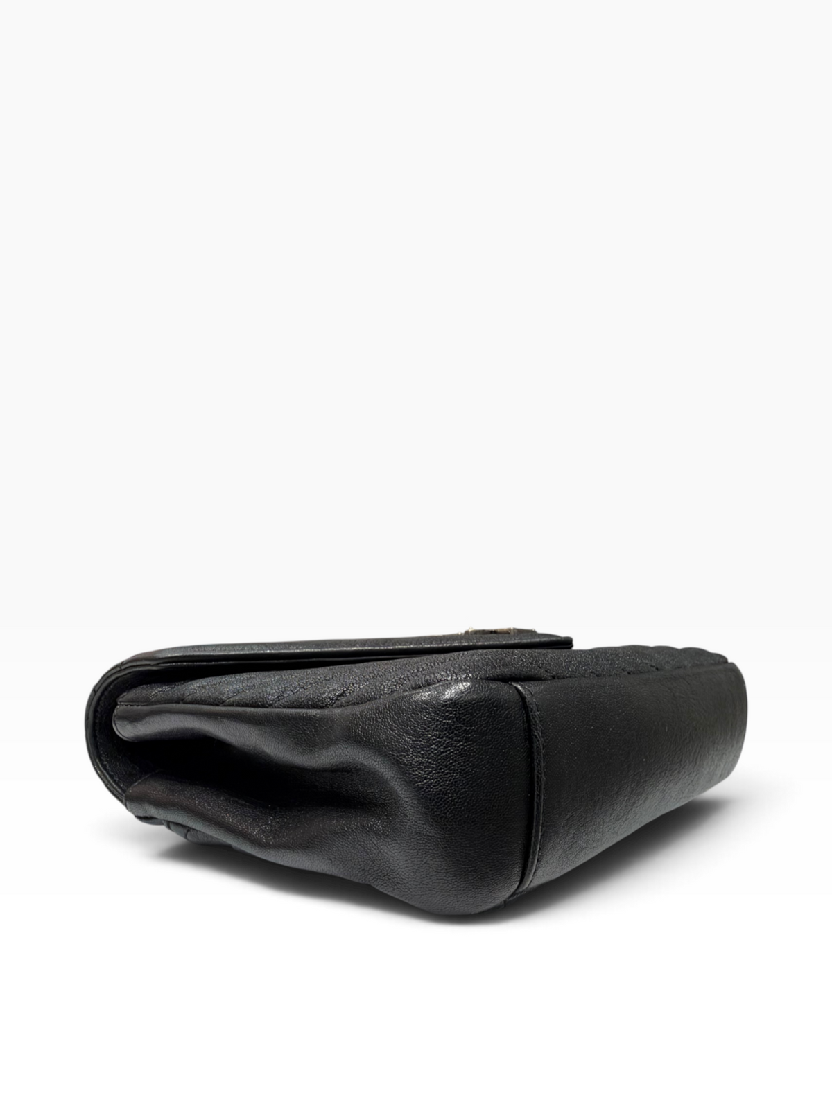 Yves Saint Laurent - Sac College MM cuir agneau et matelassage chevron noir