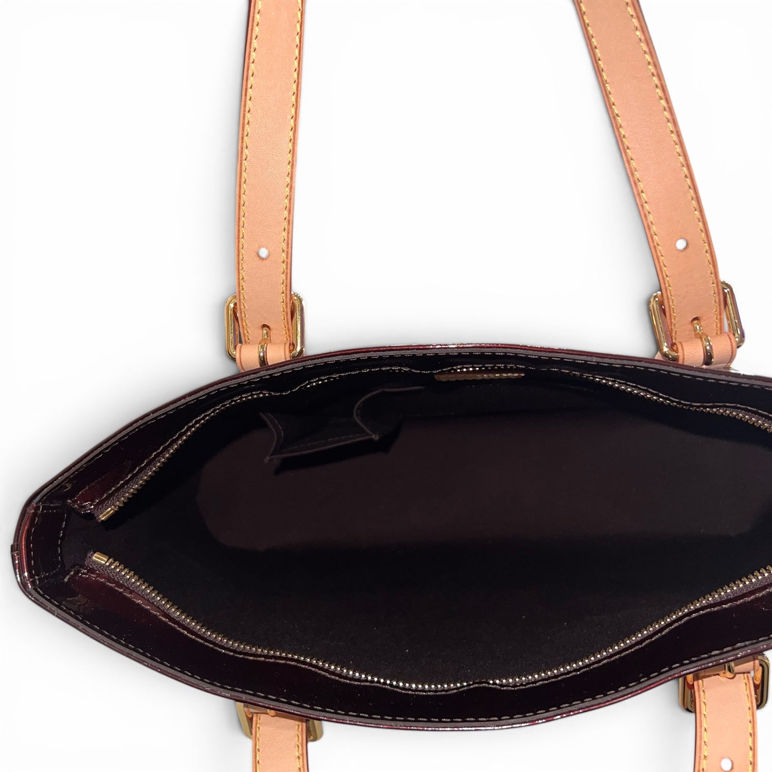 Louis Vuitton - Sac cabas cuir vernis amarante