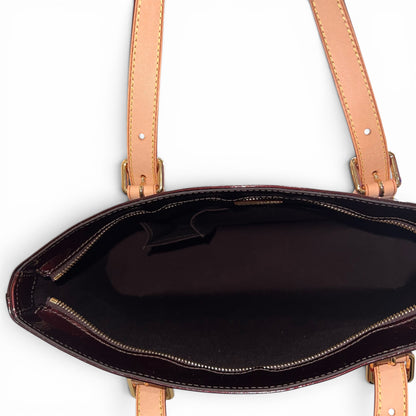 Louis Vuitton - Sac cabas cuir vernis amarante