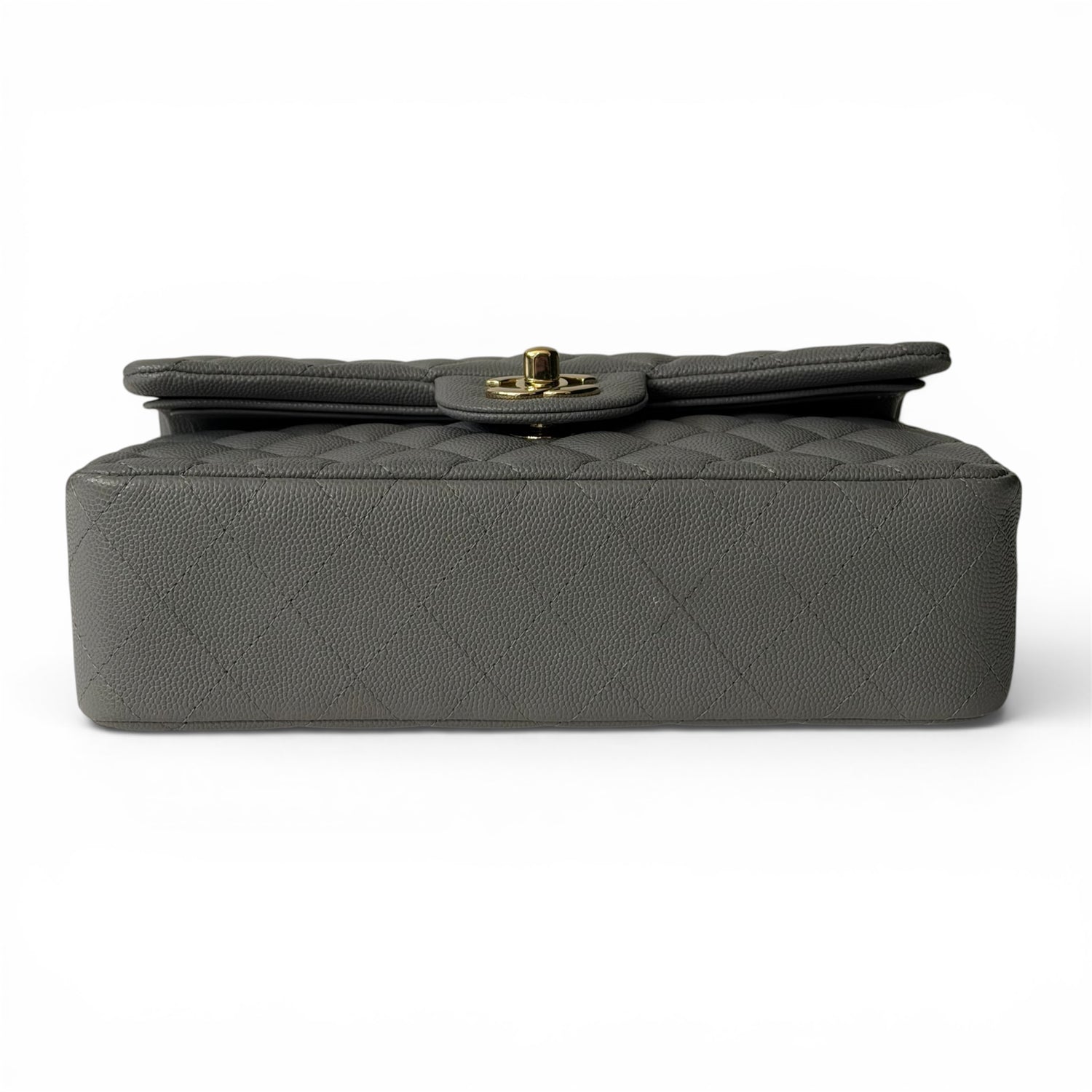 Chanel - Sac Classique Timeless cuir caviar gris