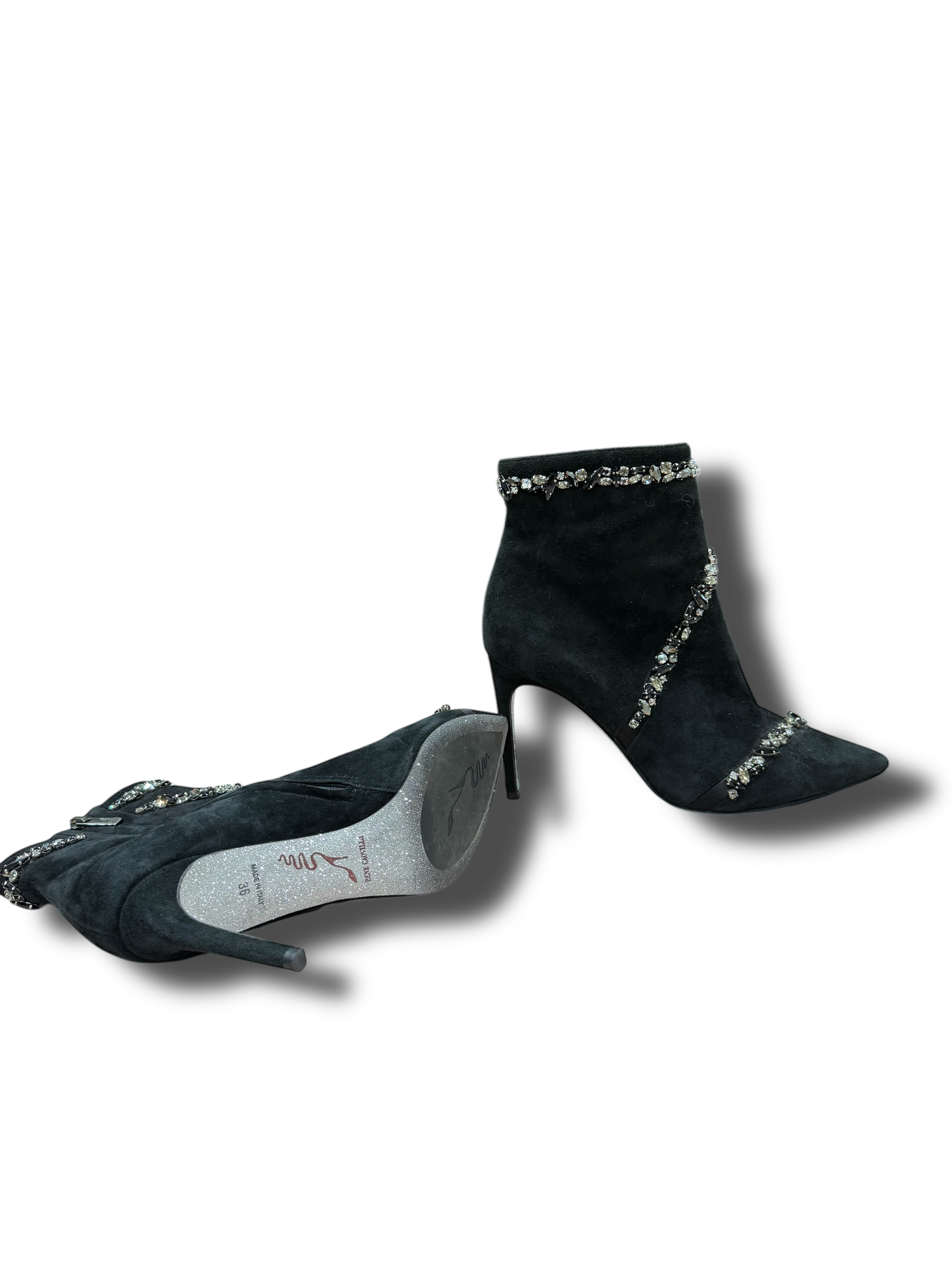 René Caovilla - Bottines strass T36