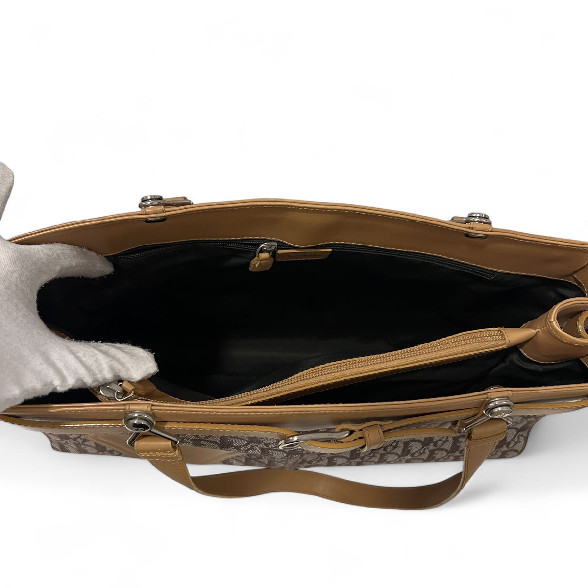 Dior - Schräg gewebte Segeltuchtasche