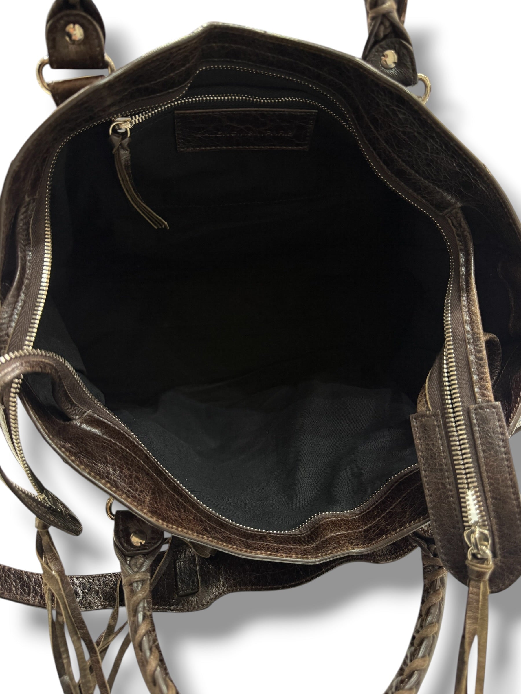 Balenciaga - Sac city avec bandoulière en cuir et toile