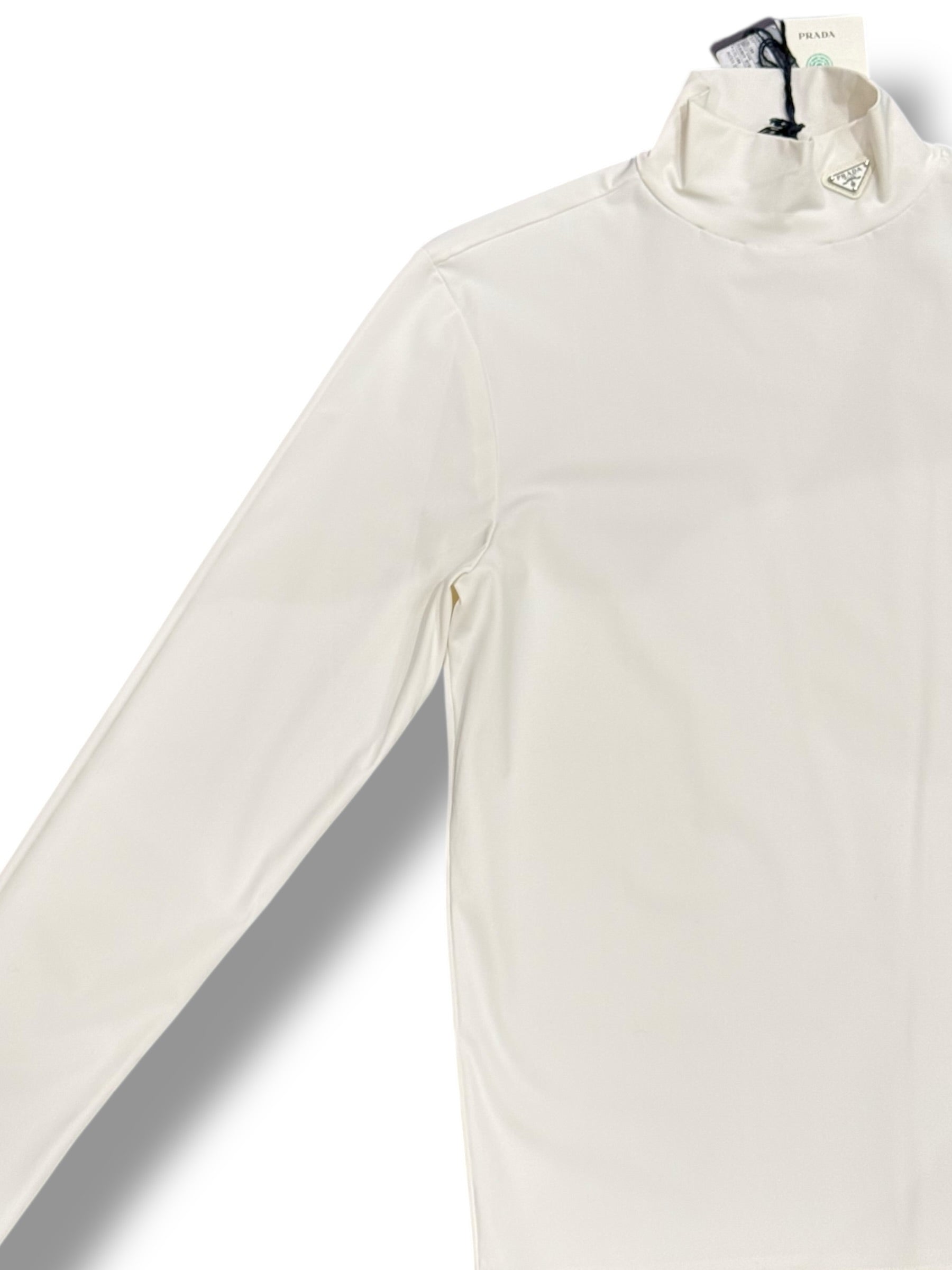 Prada Haut à Col Roulé En Jersey Stretch TM | Les Folies d’Eugénie