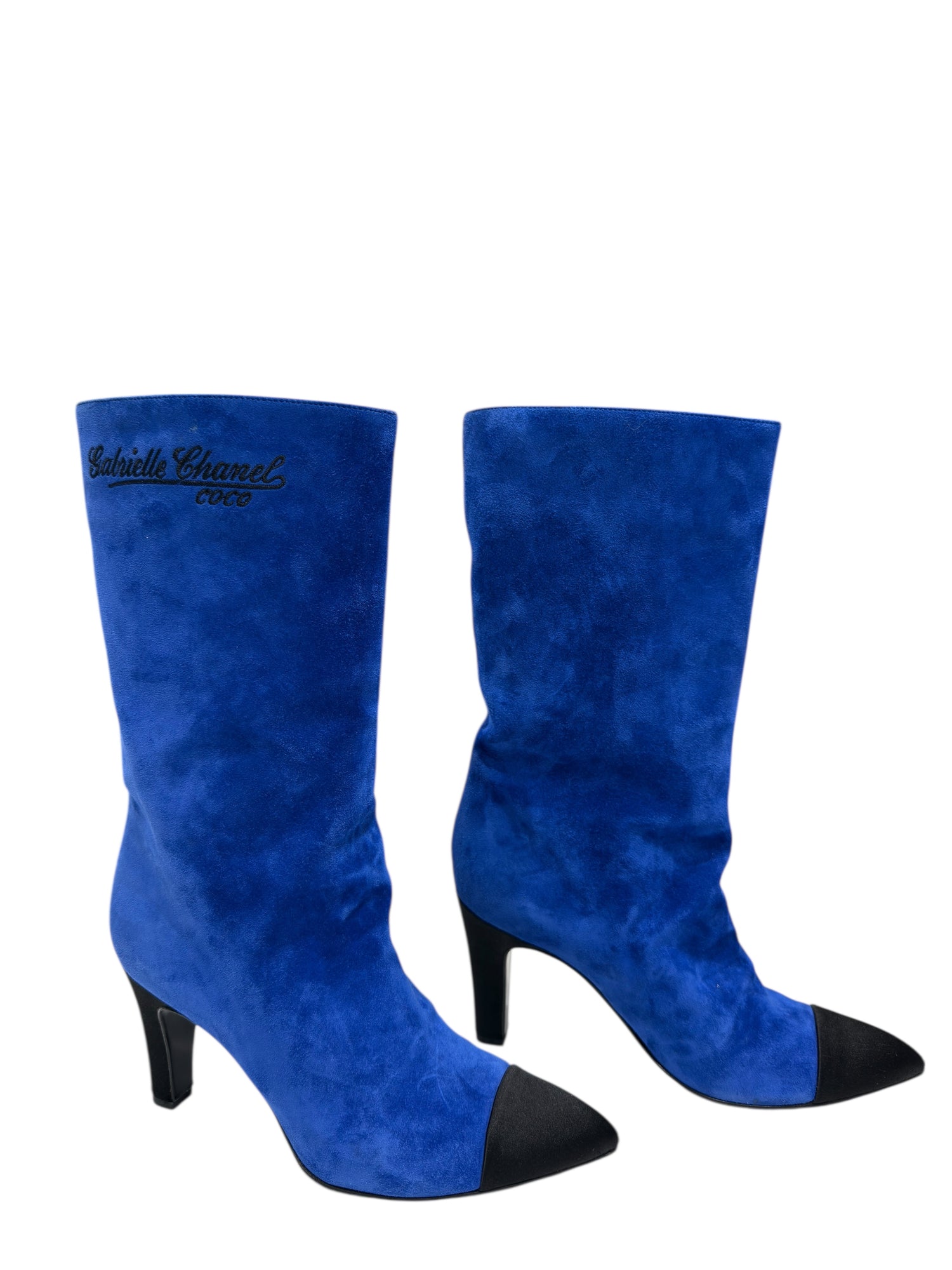 Chanel - Bottes Gabrielle Chanel Coco bleu électrique T36,5