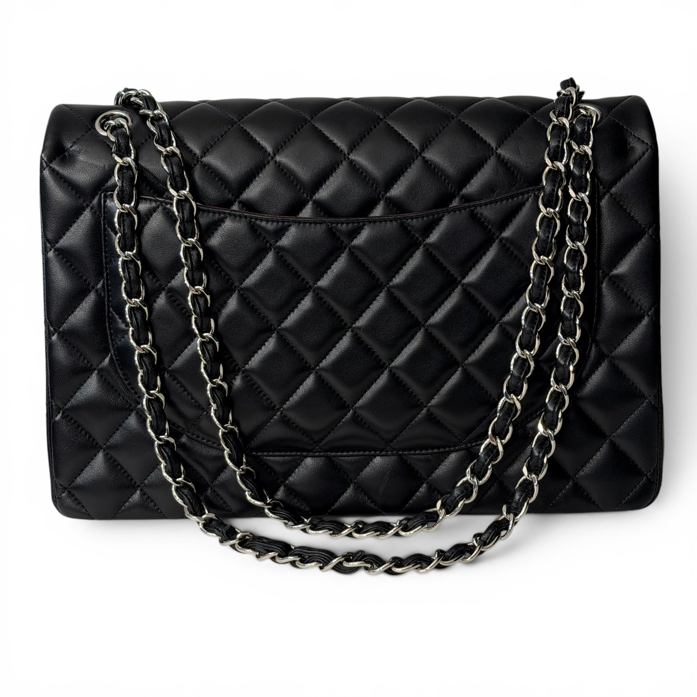 Chanel - Maxi Jumbo cuir d’agneau noir