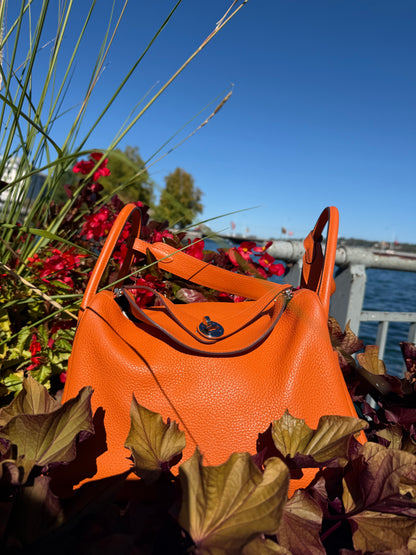 Hermès - Sac Lindy 30 Orange PHW