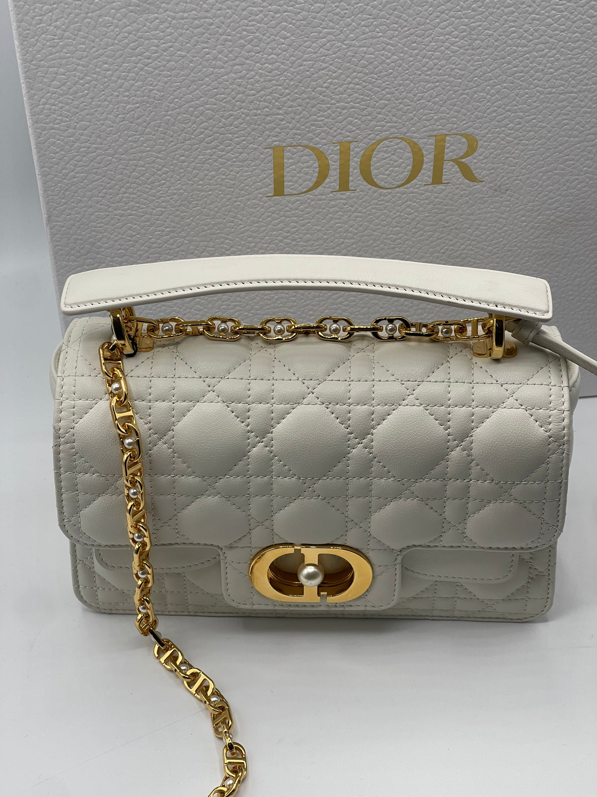 Dior - Dior Jolie Small Top Handle Bag Latte