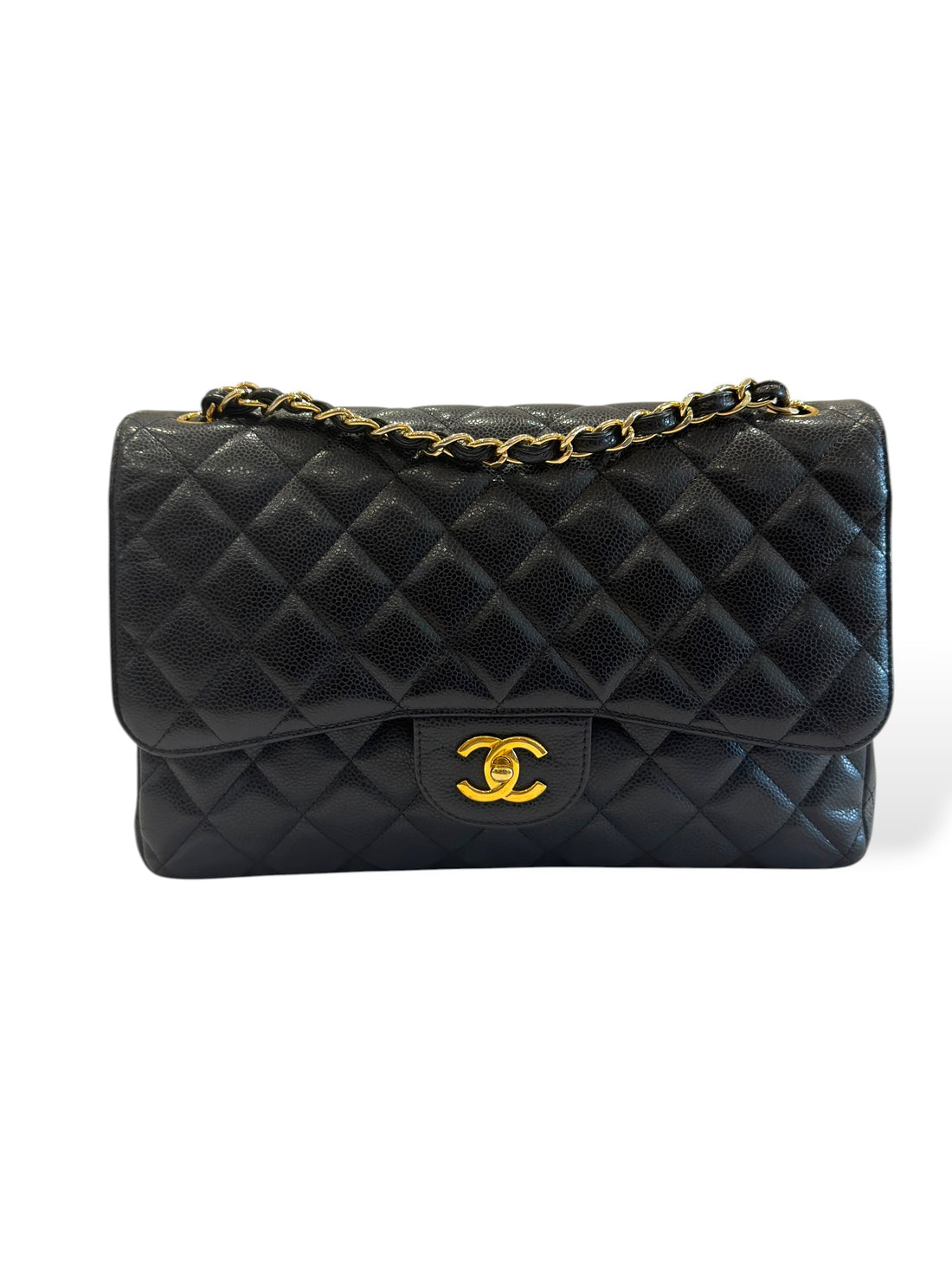 Chanel - Sac Jumbo cuir caviar