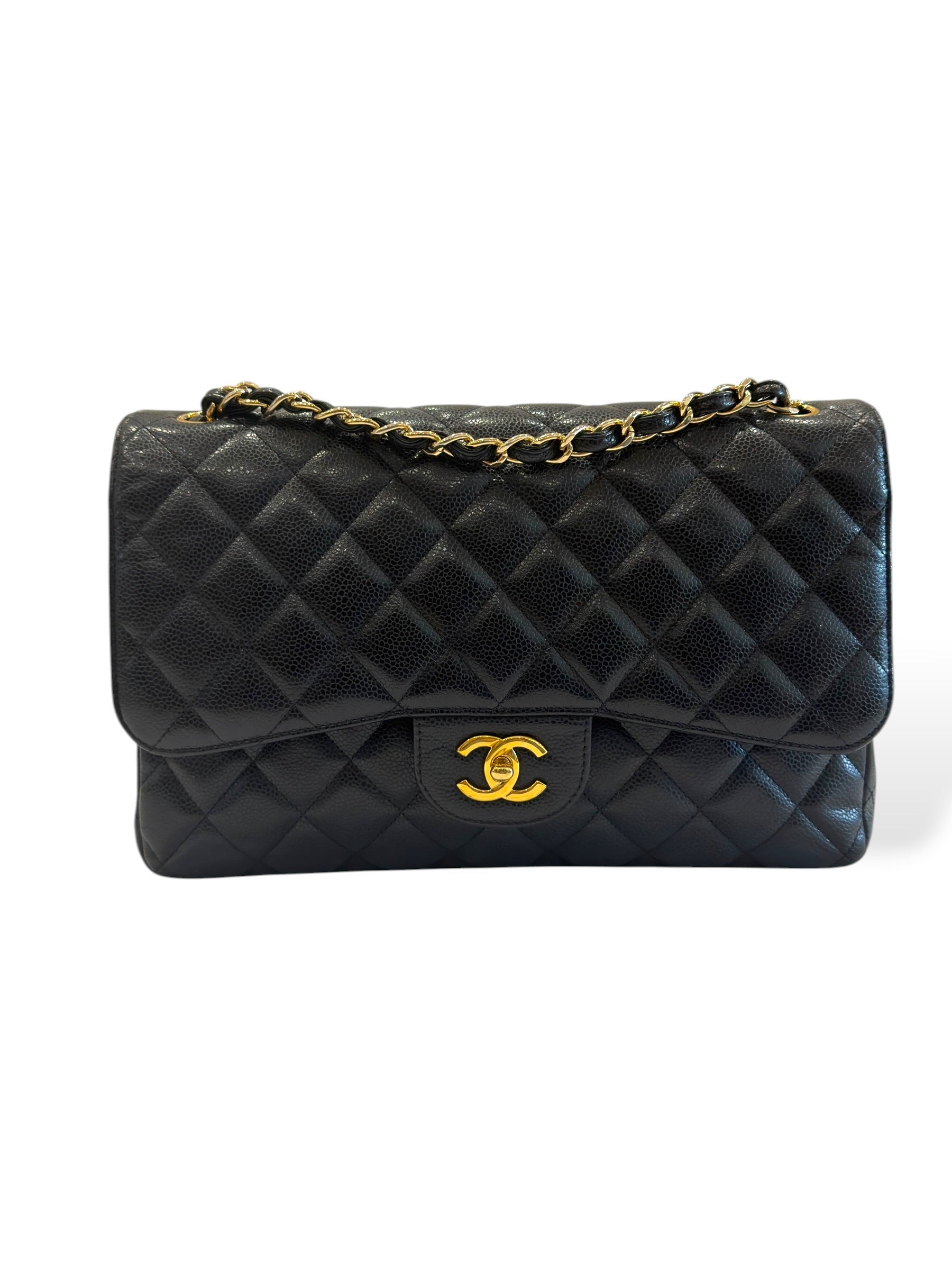 Chanel - Sac Jumbo cuir caviar