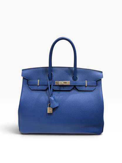Hermès - Sac Birkin 35 Bleu France