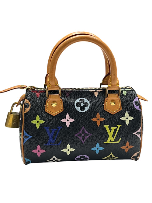 Louis Vuitton - Sac nano speedy murakami noir