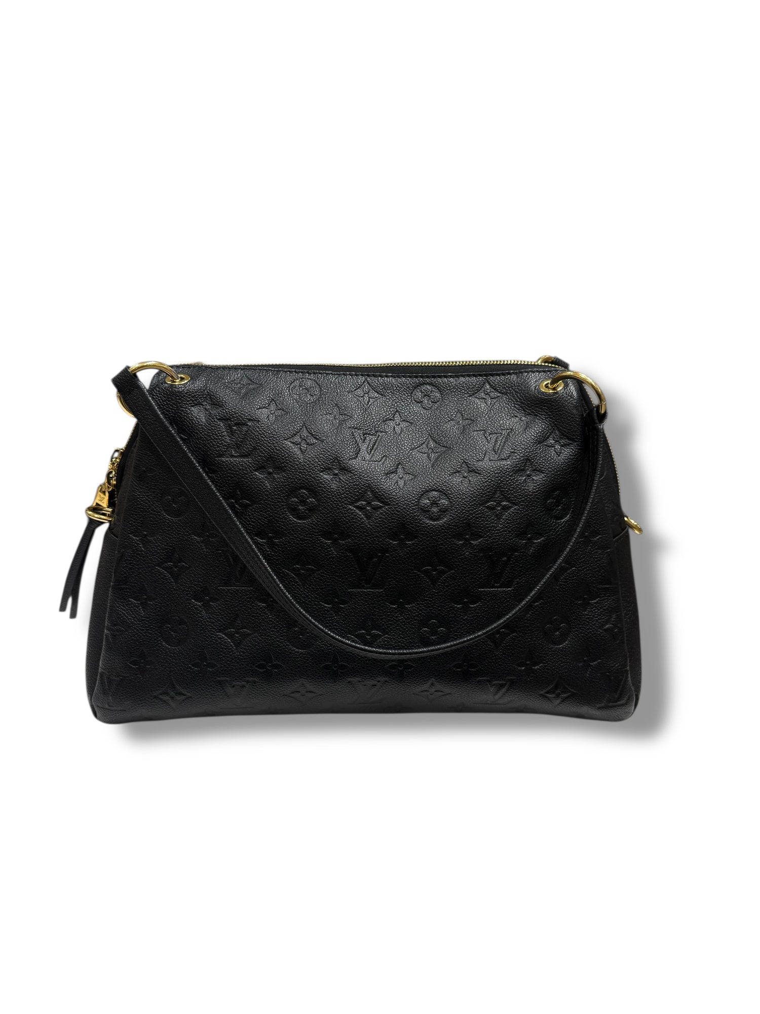 Louis Vuitton - Sac Ponthieu cuir empreintes noir