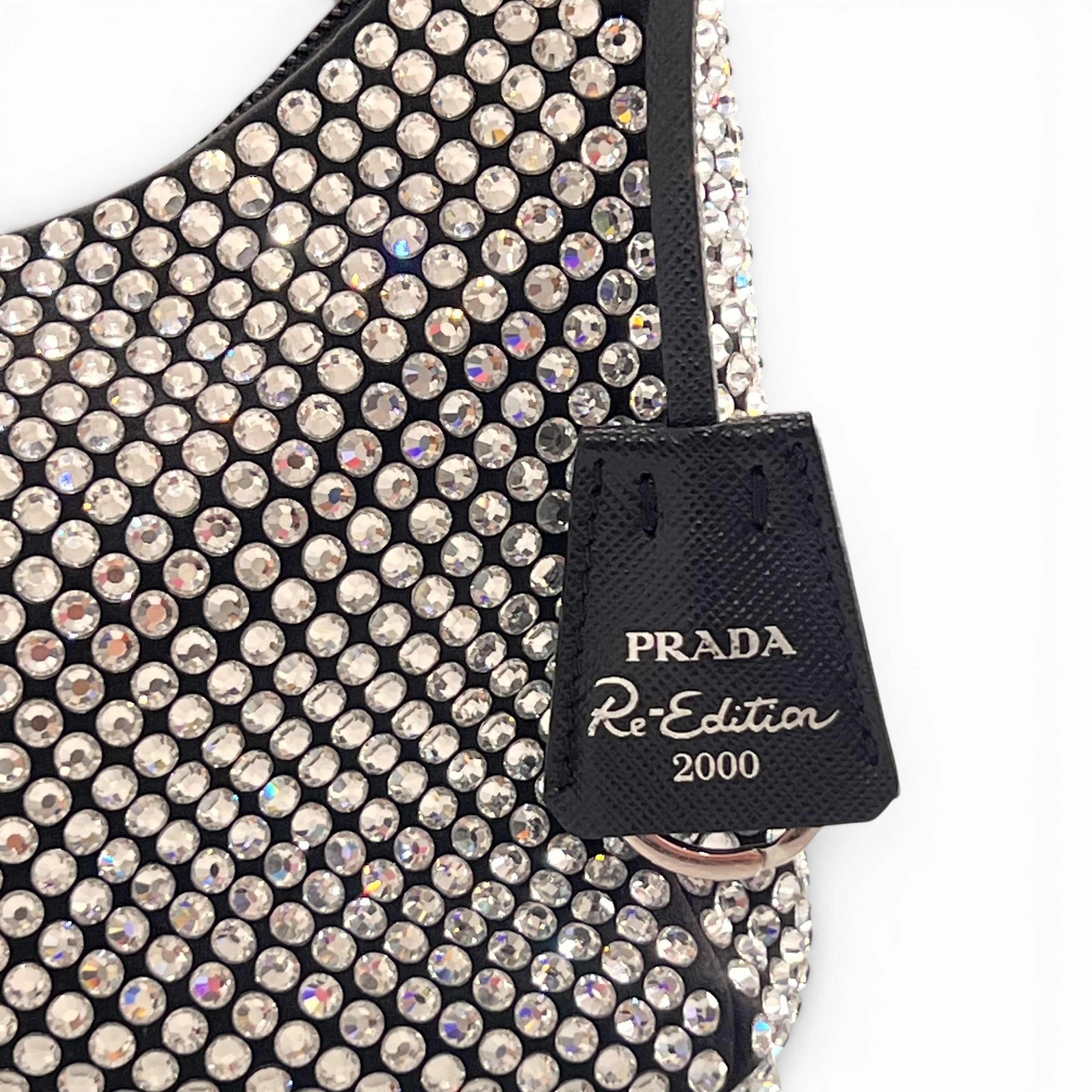 Prada - Sac ré-édition 2000 à strass