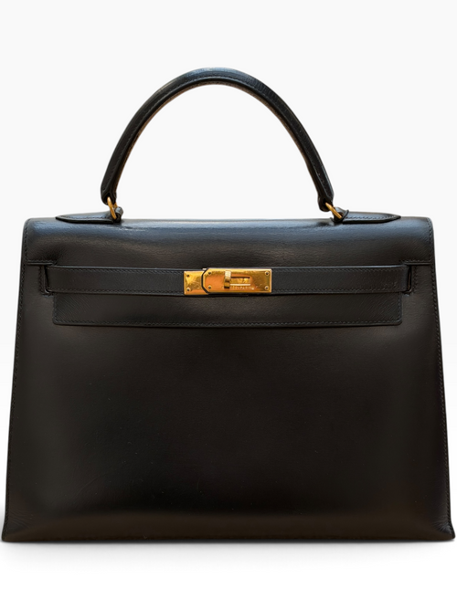 Hermès - Sac Kelly 32 vintage box sellier